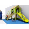 小区家用小型滑梯 儿童木屋组合滑梯 幼儿园户外实木滑梯 拓展儿童攀爬架 不锈钢滑梯定制